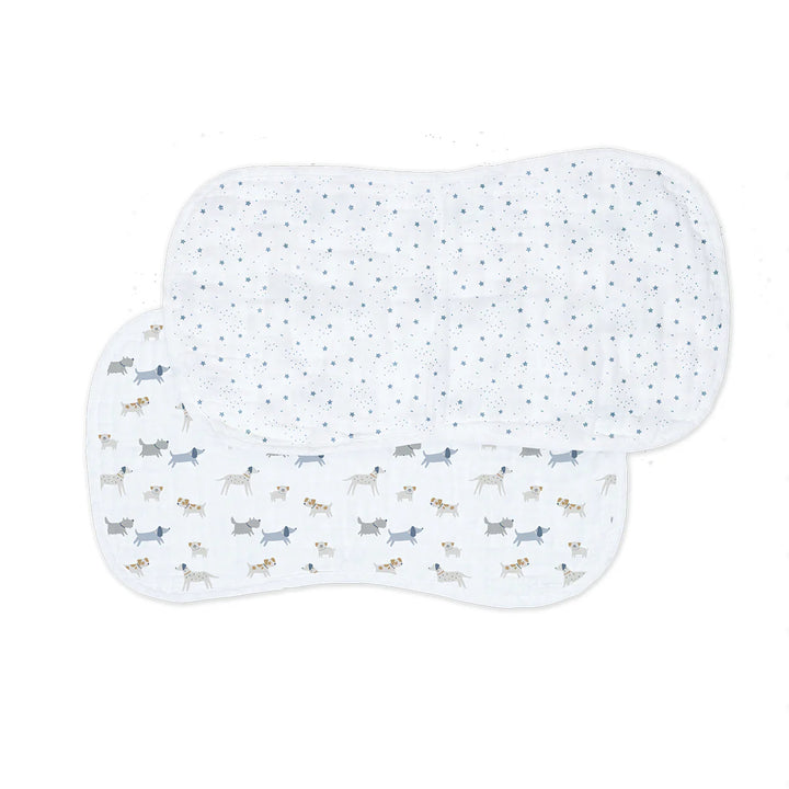 Lot de 2 bavoirs pour rots - Chiens & Étoiles