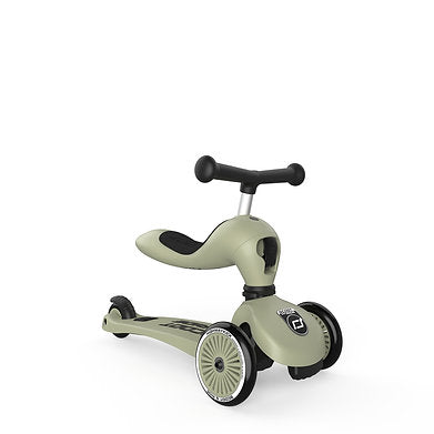 Trottinette 2 en 1 Highwaykick 1 Olive