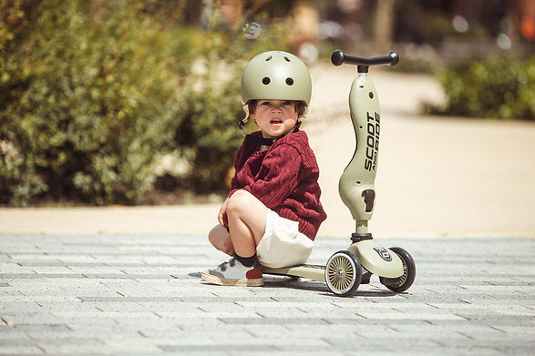 Trottinette 2 en 1 Highwaykick 1 Olive