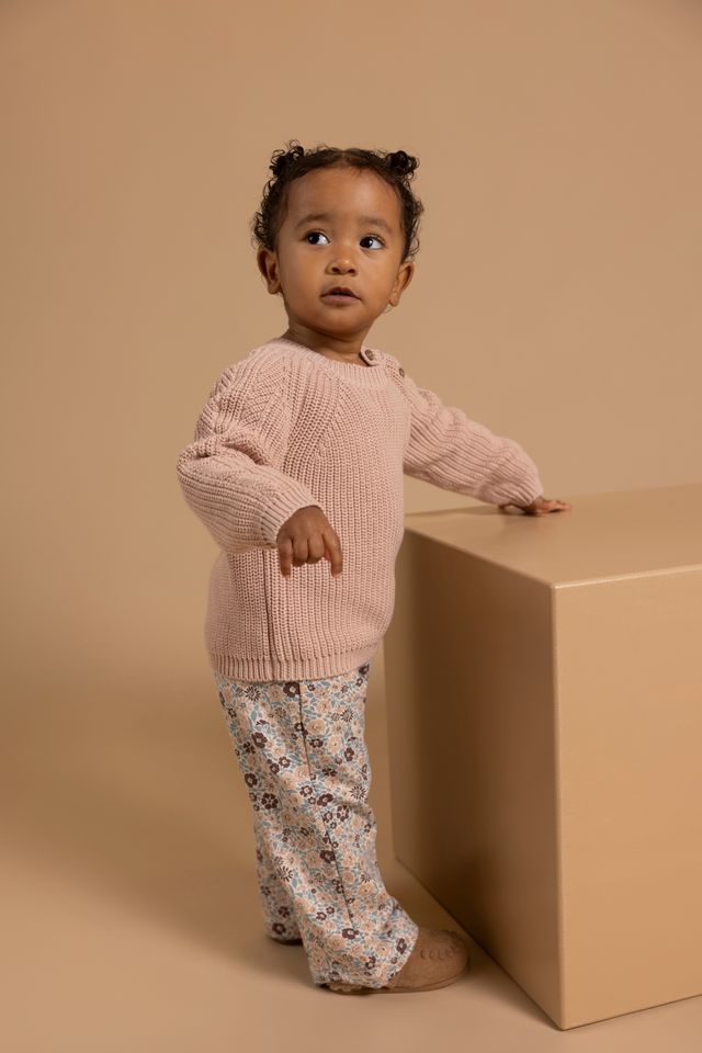 Chandail en tricot Rose pâle