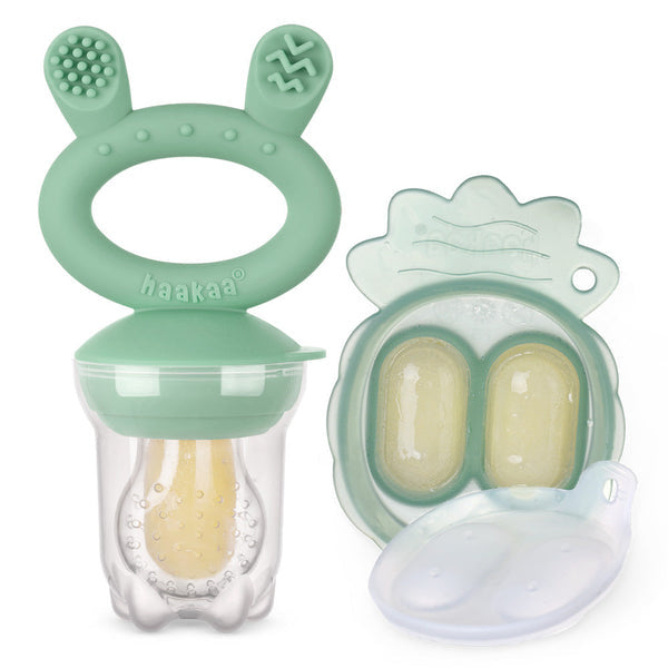 Tétine Alimentaire Freeze-N-Feed Mini Combo Pois Vert