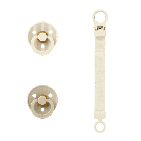 Coffret cadeau - Suce et attache-suce (Taille 1) - Ivory