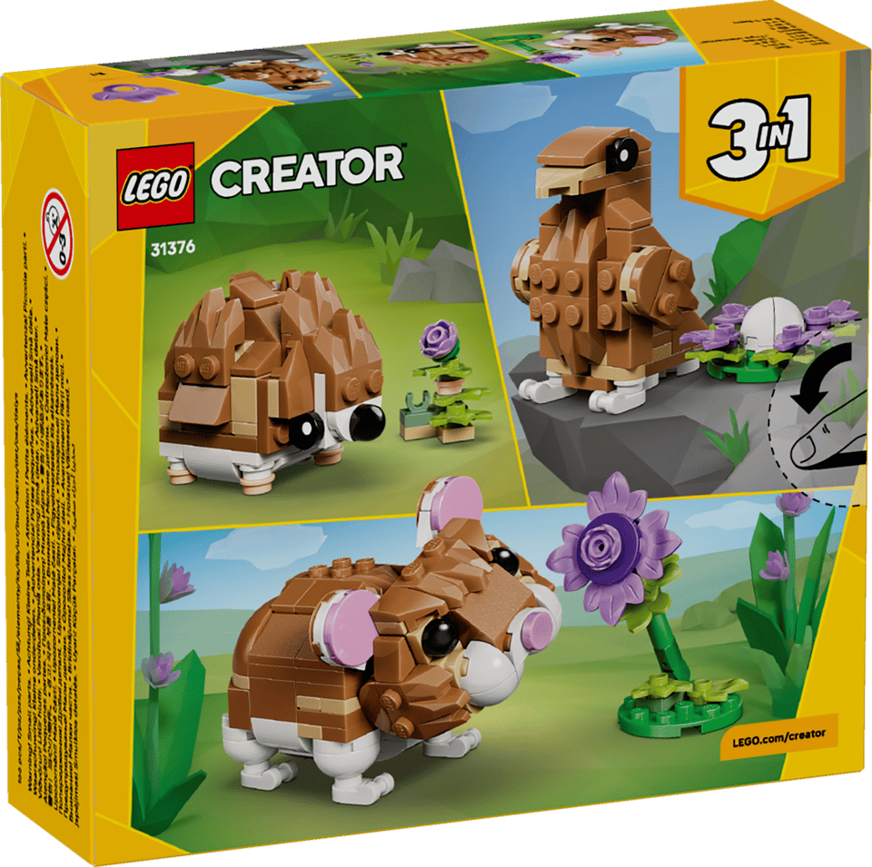 Creator 3 en 1 - Le hamster mignon avec une fleur #31376