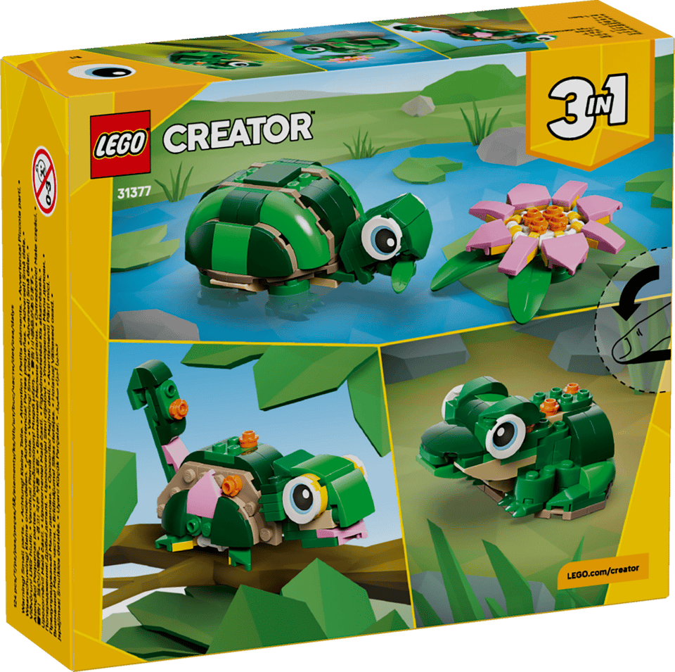 Creator 3 en 1 - La tortue avec un nénuphar #31377