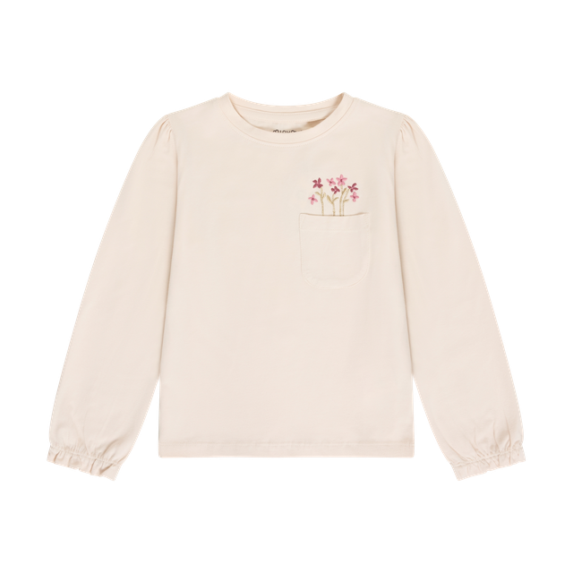 Chandail à manches longues avec broderie de fleurs
