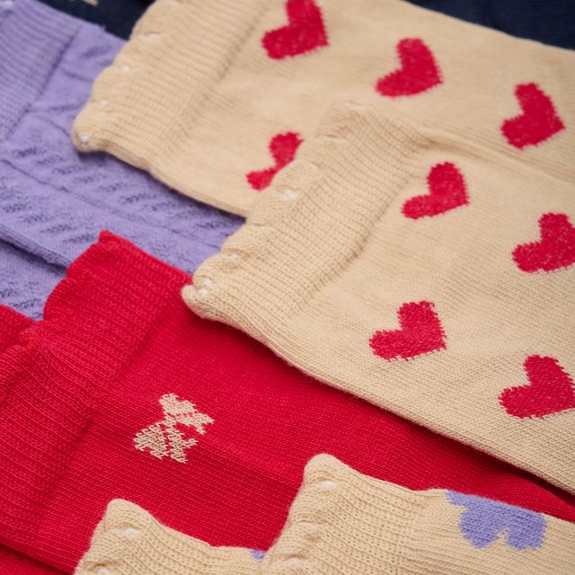 Paquet de 5 paires de chaussettes - Coeurs