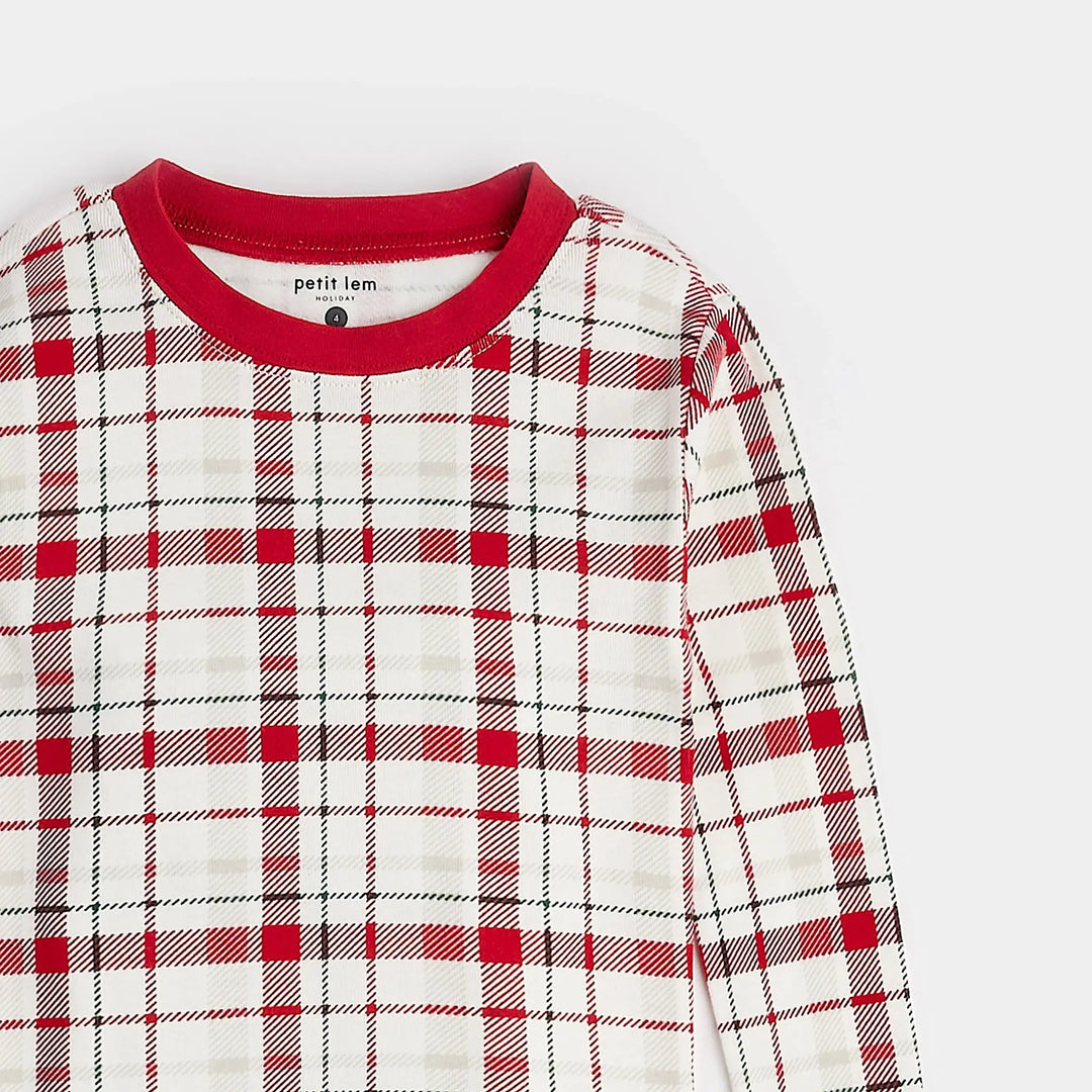 Pyjama deux pièces Red Plaid  10 ans