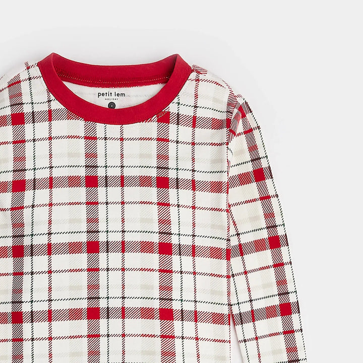 Pyjama deux pièces Red Plaid  10 ans