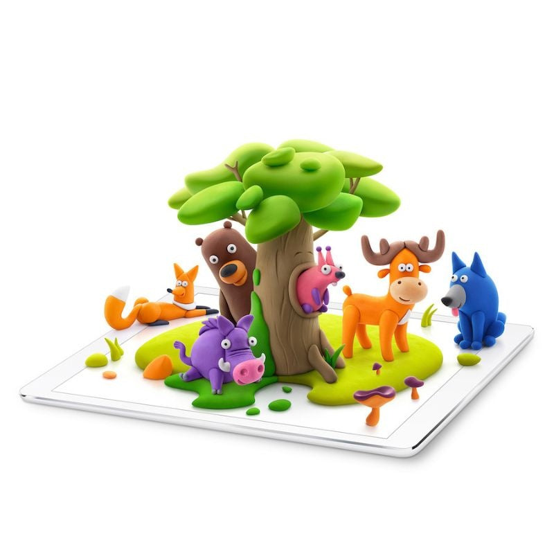 Ensemble d’argile Animaux de la forêt