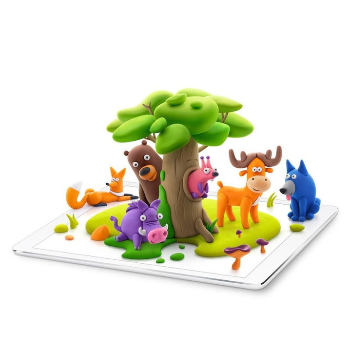 Ensemble d’argile Animaux de la forêt