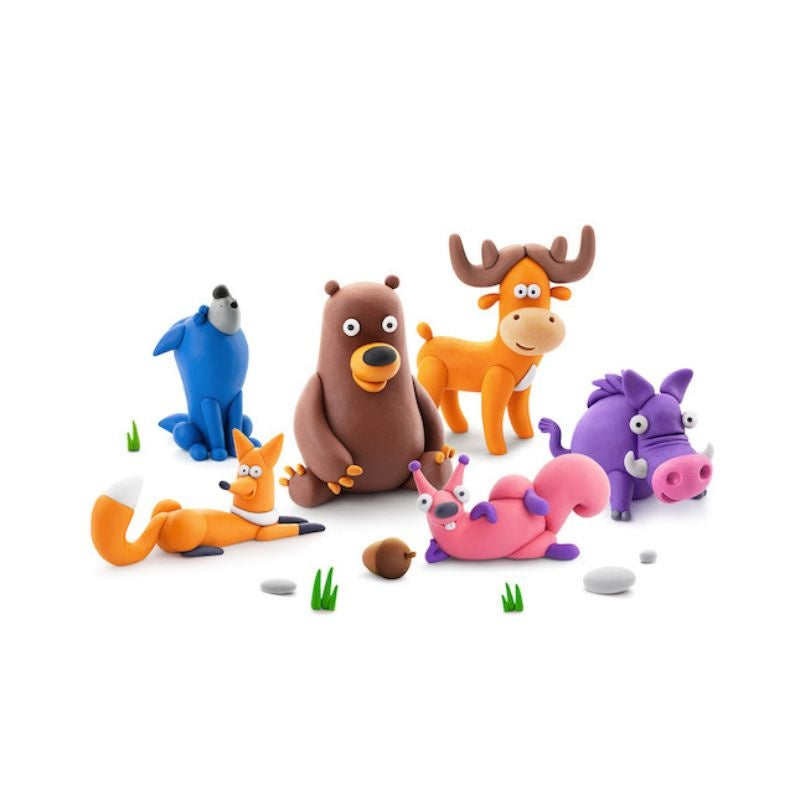 Ensemble d’argile Animaux de la forêt