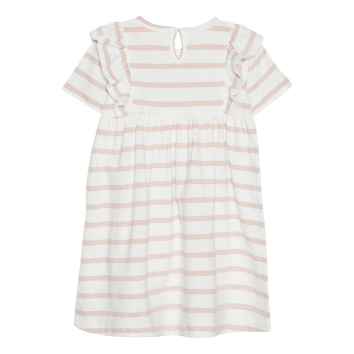 Robe lignée Rose pâle 2 ans