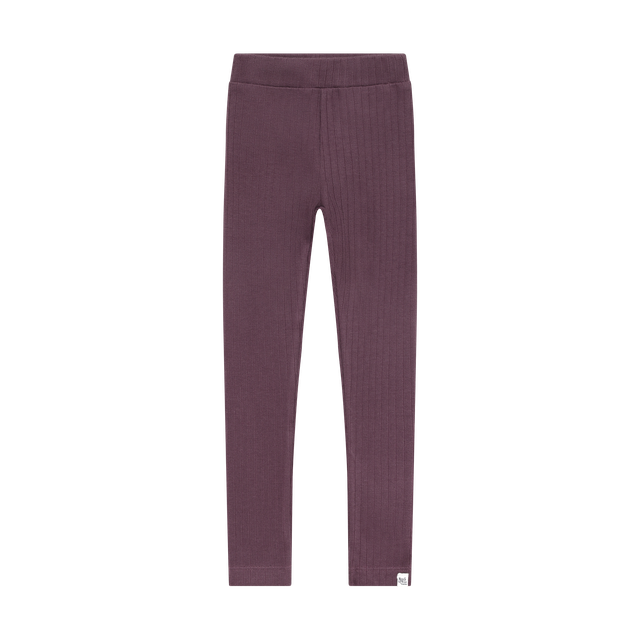 Legging en tricot côtelé Violet foncé
