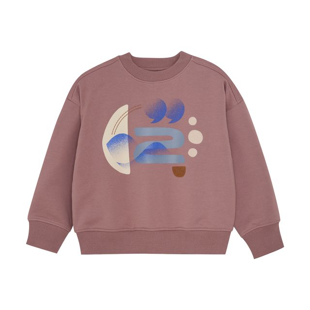 Sweat graphique Rose Taupe