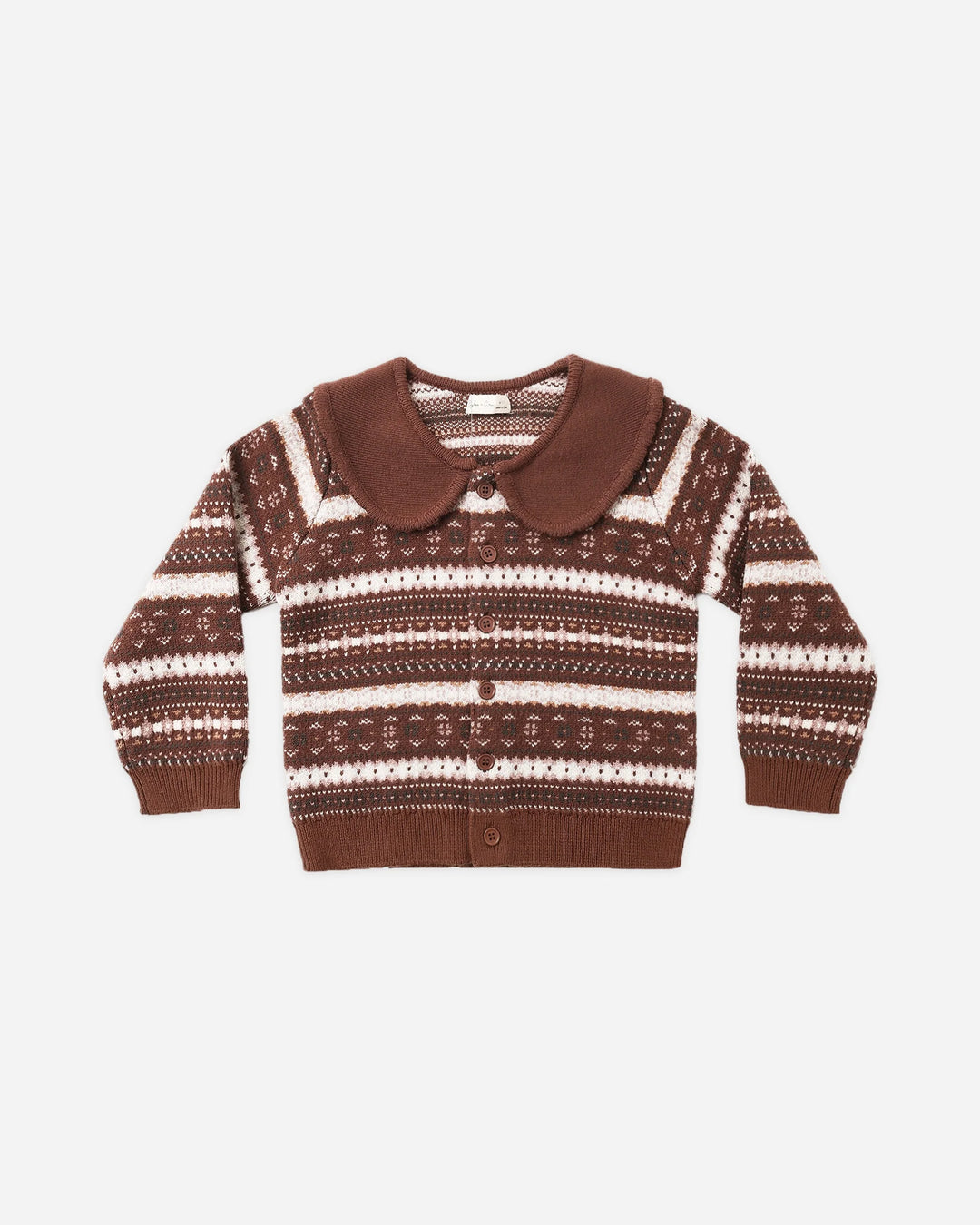Cardigan Fair Isle - Mulberry Stripes
