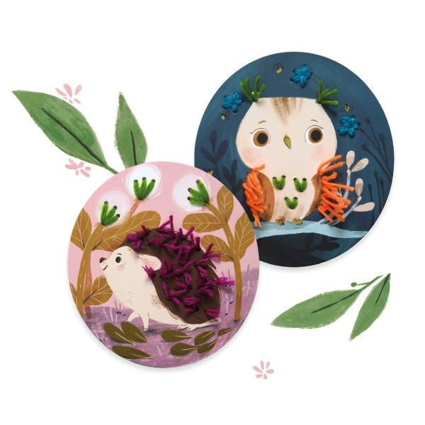 Enfilage Petits pas avec du fil