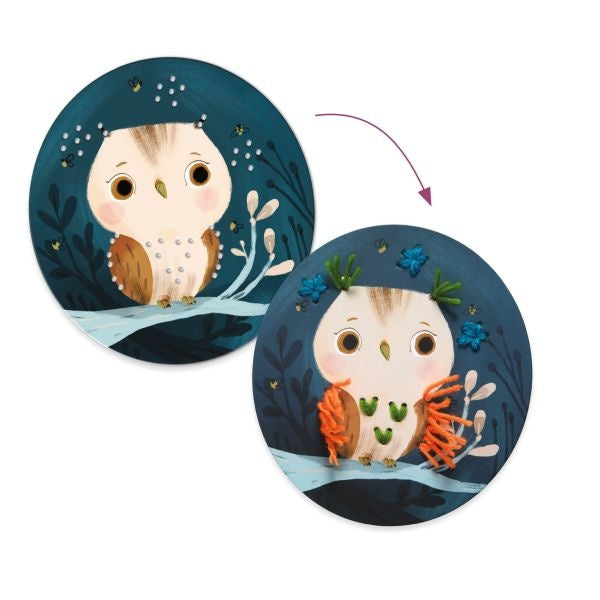 Enfilage Petits pas avec du fil