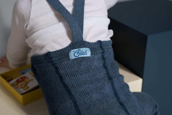 Collant à bretelles sans pieds Steel blue blend  6-12 mois