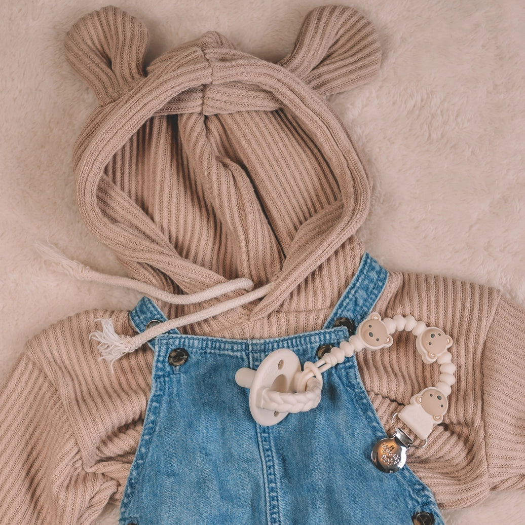 Silicone pacifier clip - Bear
