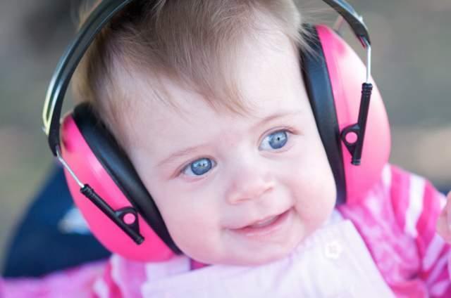 Cache-oreilles pour protection sonore (2 ans et +) - Rose pétale