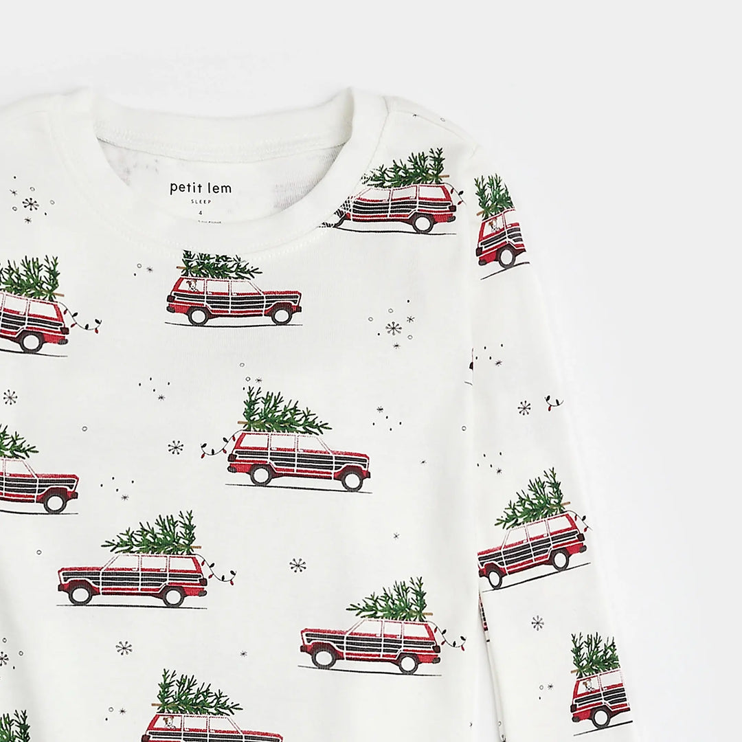 Pyjama deux pièces Voitures festives  10 ans