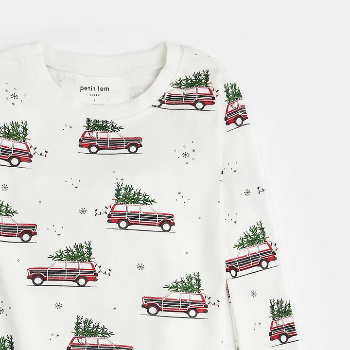 Pyjama deux pièces Voitures festives  10 ans