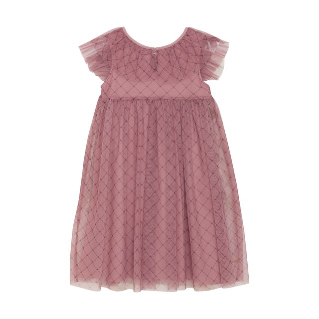 Robe en maille à motif de cœurs