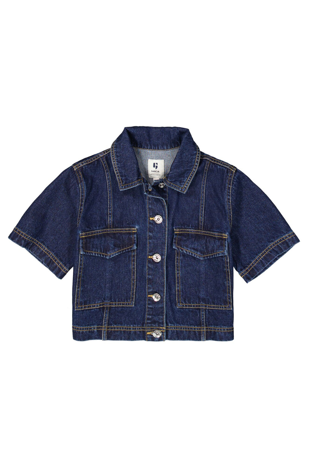 Veste en Jean Garçon De 5 à 14 ans Col Rabattu Bricolore Denim Coton - Noir Noir Veste en Jean Garçon De 5 à 14 ans Col Rabattu Bricolore Denim Coton - Noir Noir