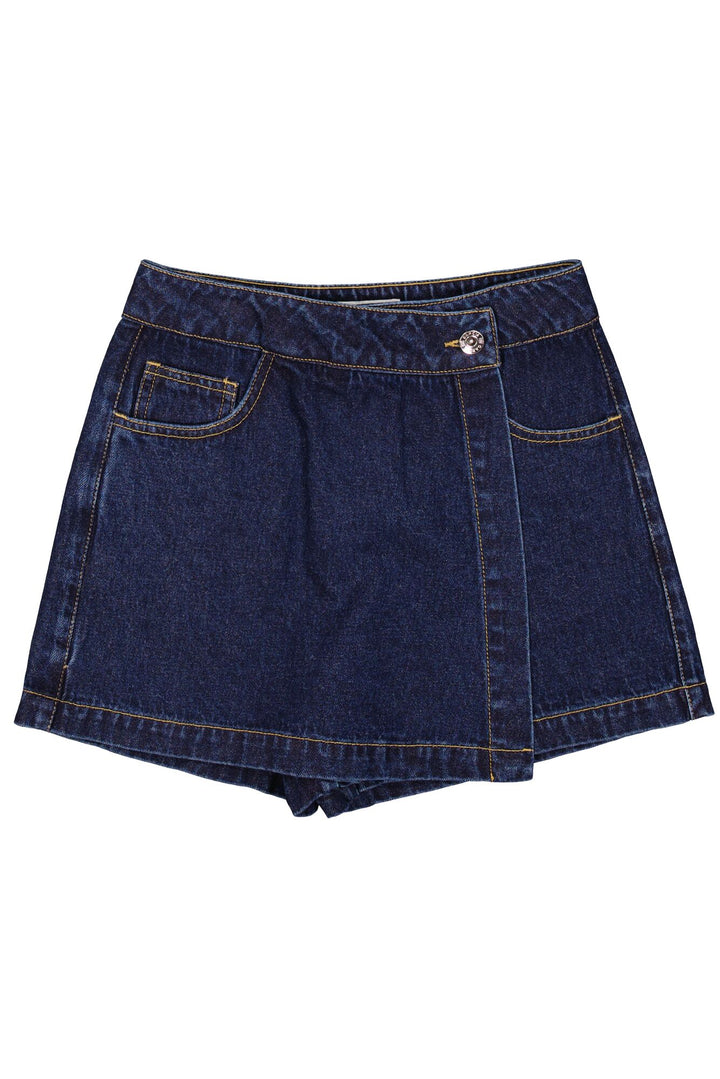 Short-jupe en jeans