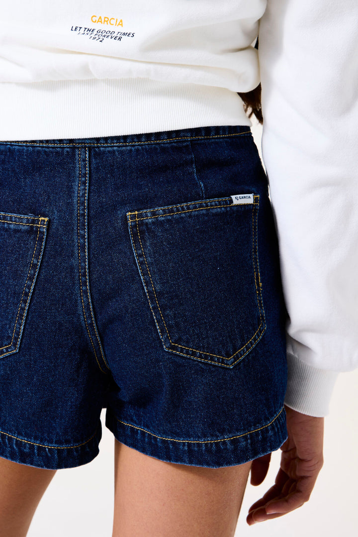 Short-jupe en jeans