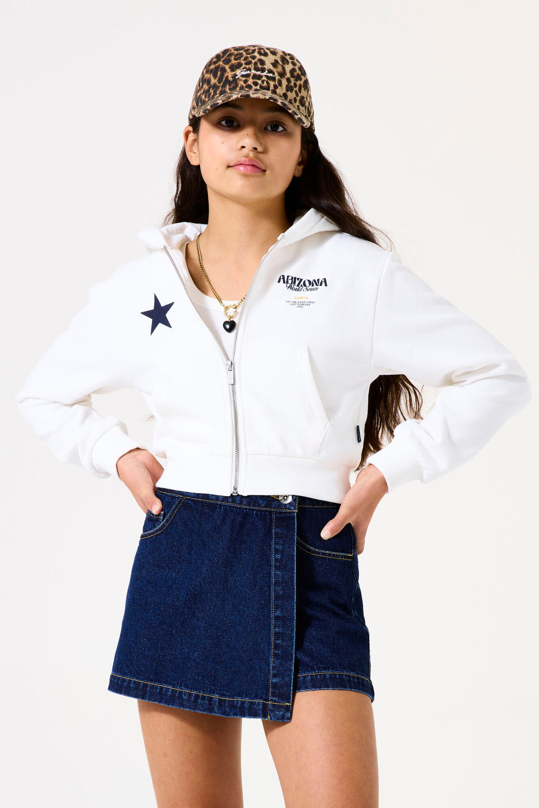 Short-jupe en jeans