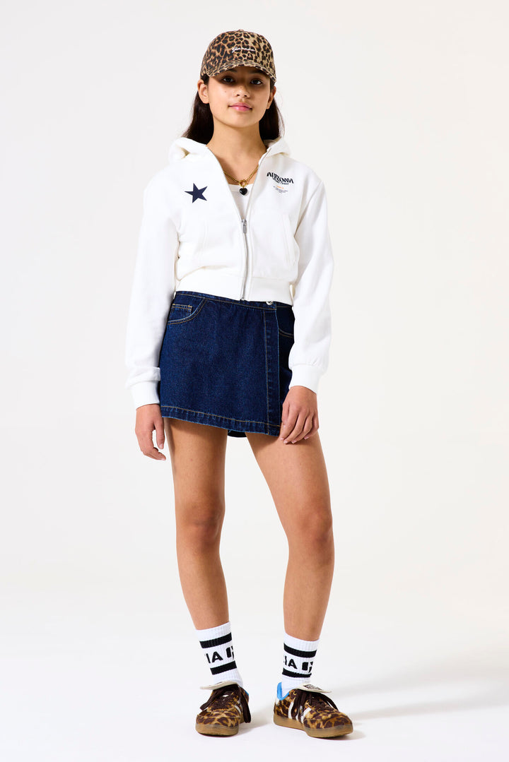 Short-jupe en jeans