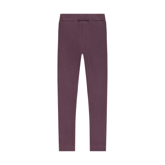 Legging en tricot côtelé Violet foncé