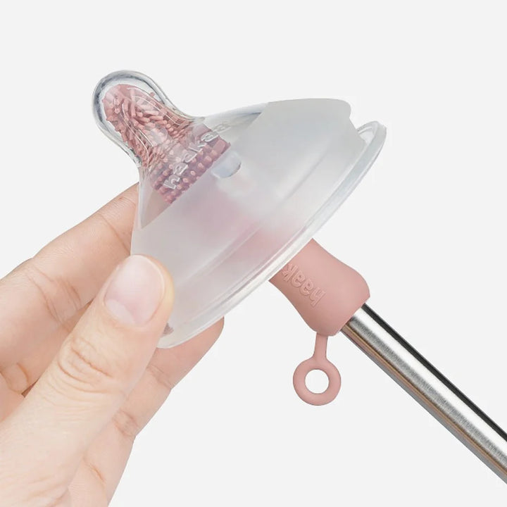 Brosse de nettoyage en silicone à double embout – Gris Sueva