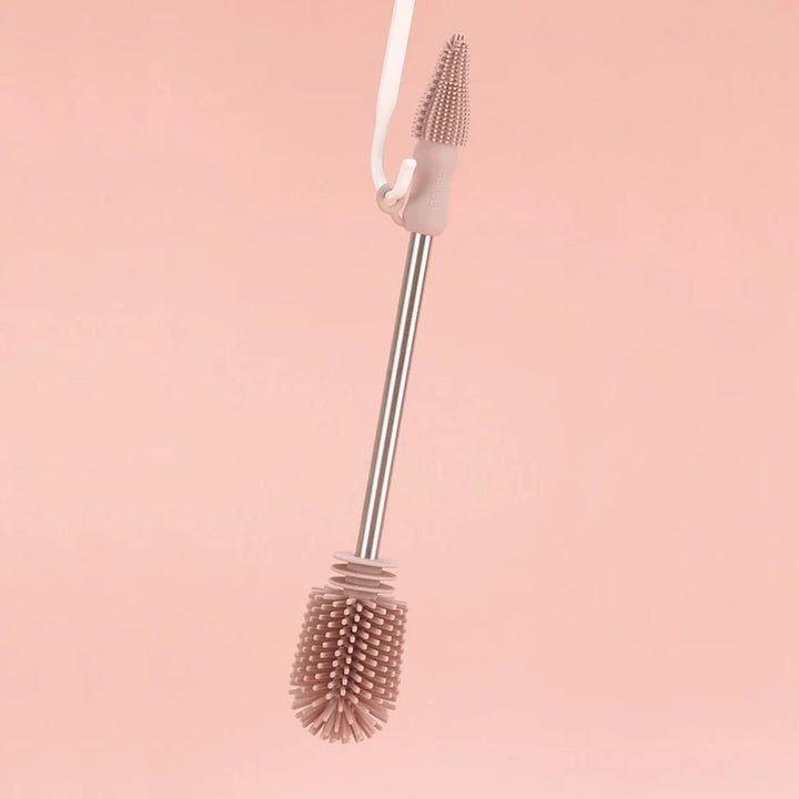 Brosse de nettoyage en silicone à double embout – Gris Sueva