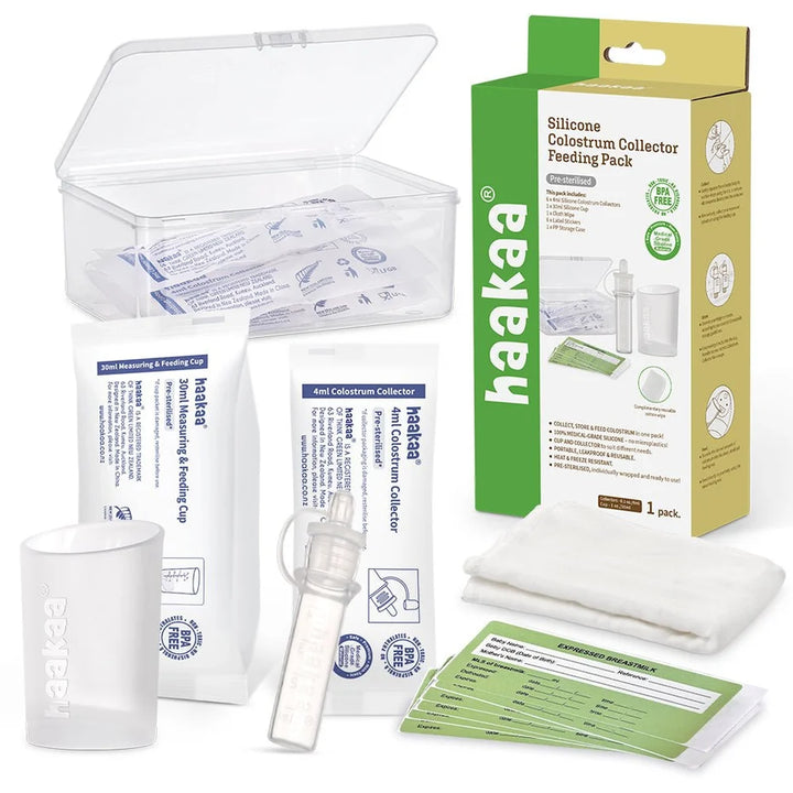 Ensemble de recueil de colostrum en silicone pour l’allaitement (pré-stérilisé)
