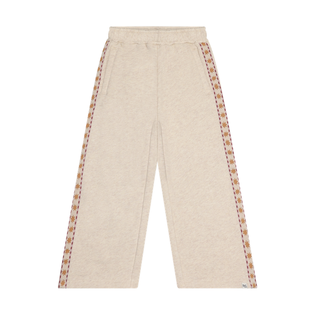 Pantalon en molleton à jambes larges avec bandes étoilées