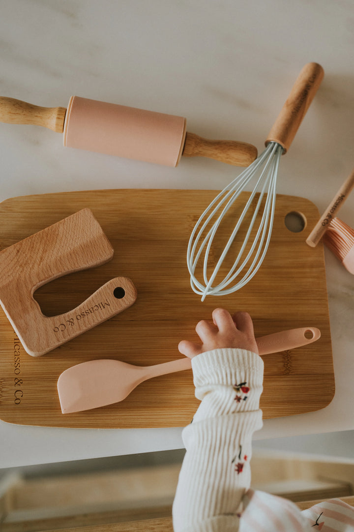 Ensemble mini-chef 7-en-1 - Rose guimauve
