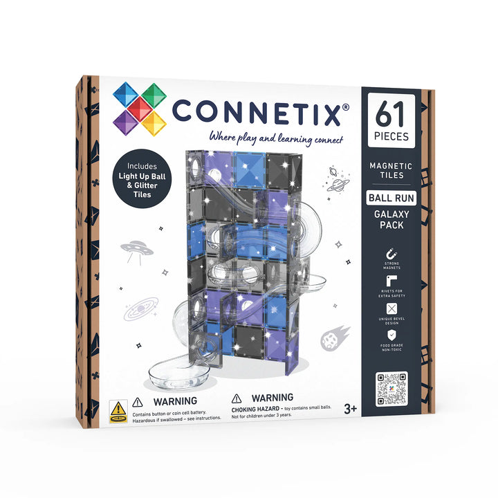 Ensemble "Parcours de balles" Galaxie scintillante (61 pcs)
