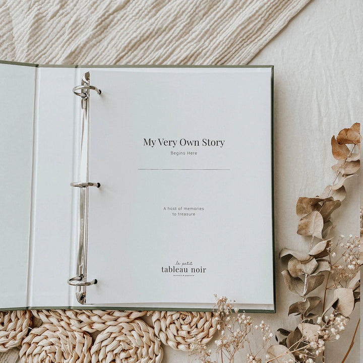 Livre de bébé - Sauge - Version anglaise