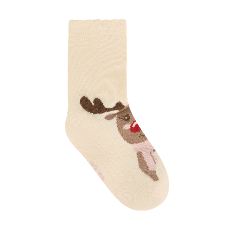 Paquet de 3 paires de chaussettes à rebords frisotés - Noël