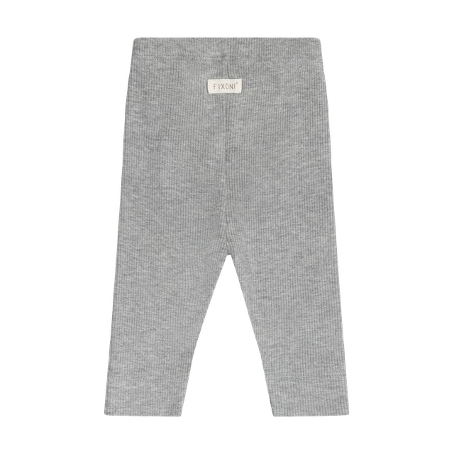 Leggings en tricot côtelé - Gris bleu