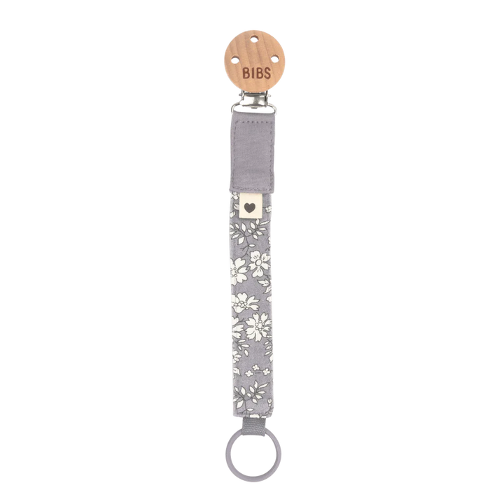 Braided pacifier clip - Liberty Fossil Grey