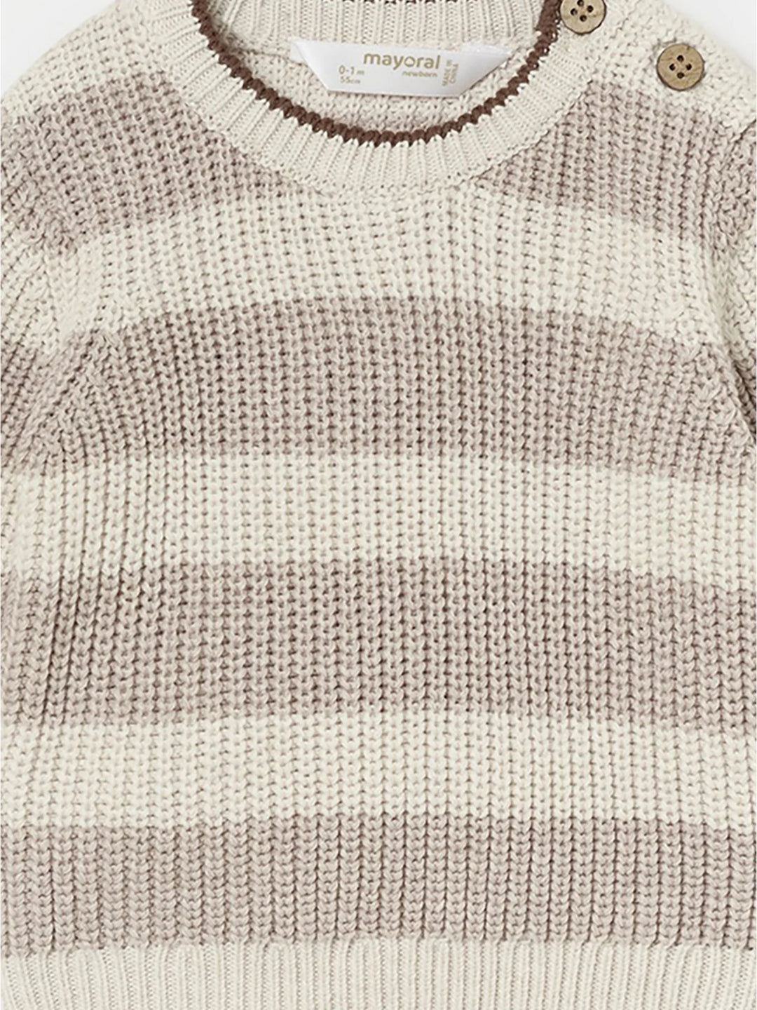 Haut en tricot à rayures Tiramisu
