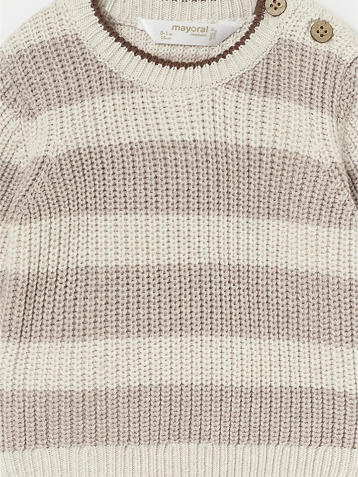 Haut en tricot à rayures Tiramisu
