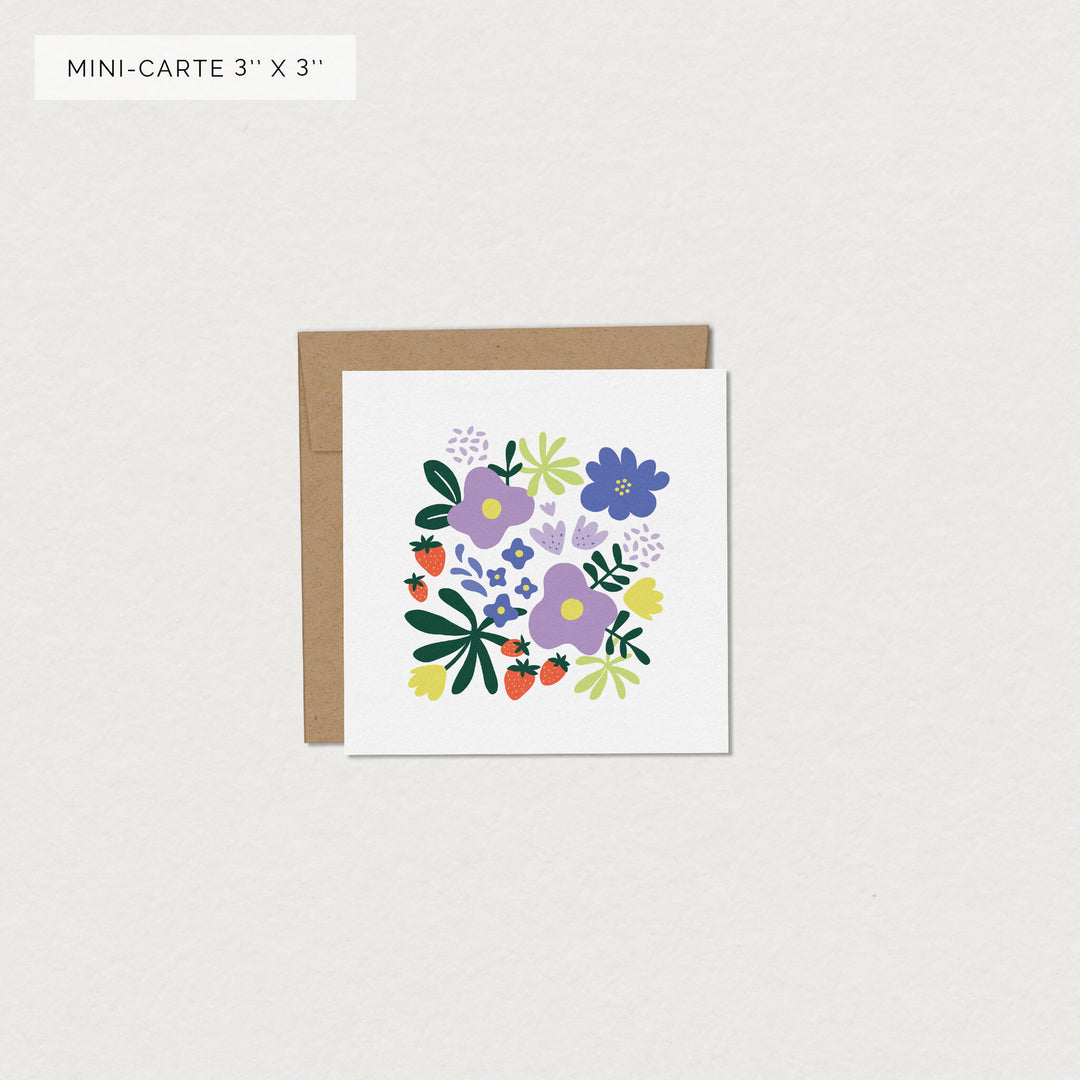 Carte Mini Explosion Printanière