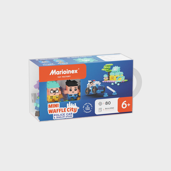 Mini Waffle - Voiture de police et bijouterie (80 pcs)