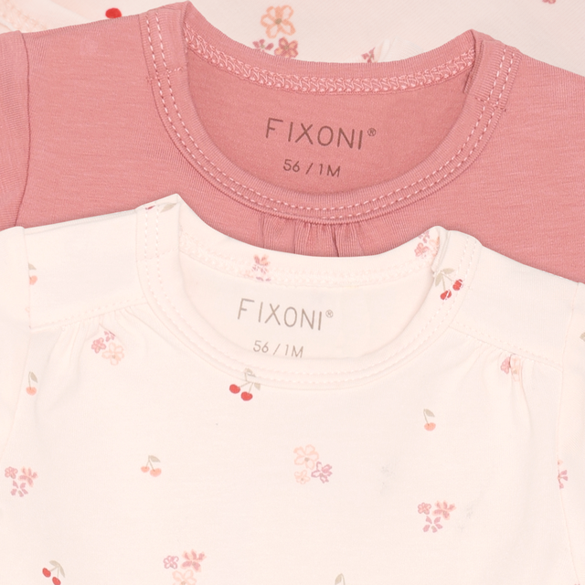 Duo de cache-couches à manches courtes - Cerises