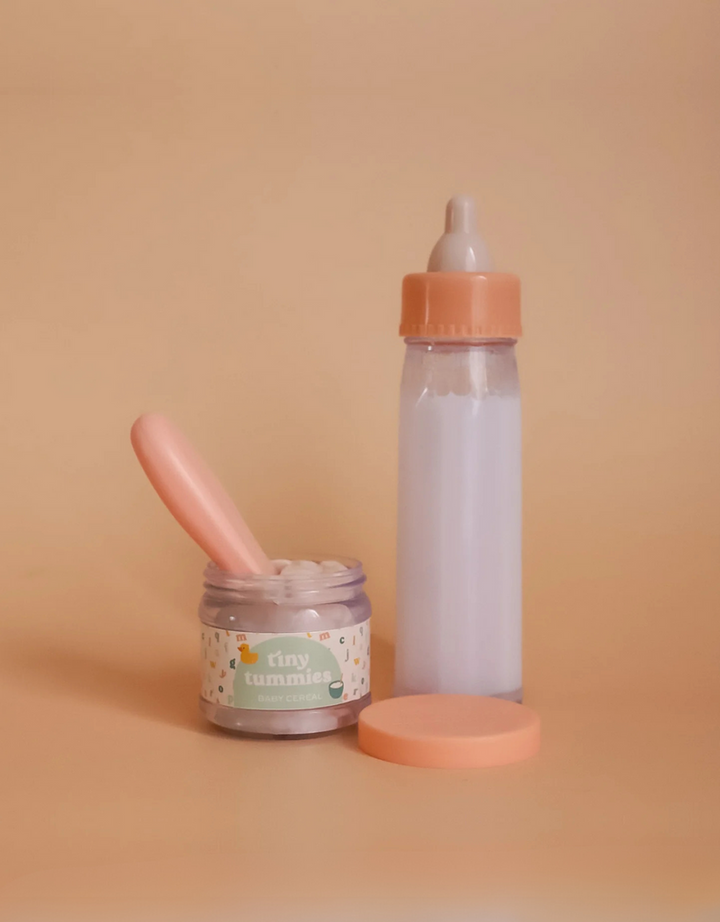 Ensemble Céréales Tiny Tummies et Bouteille de lait pour poupée