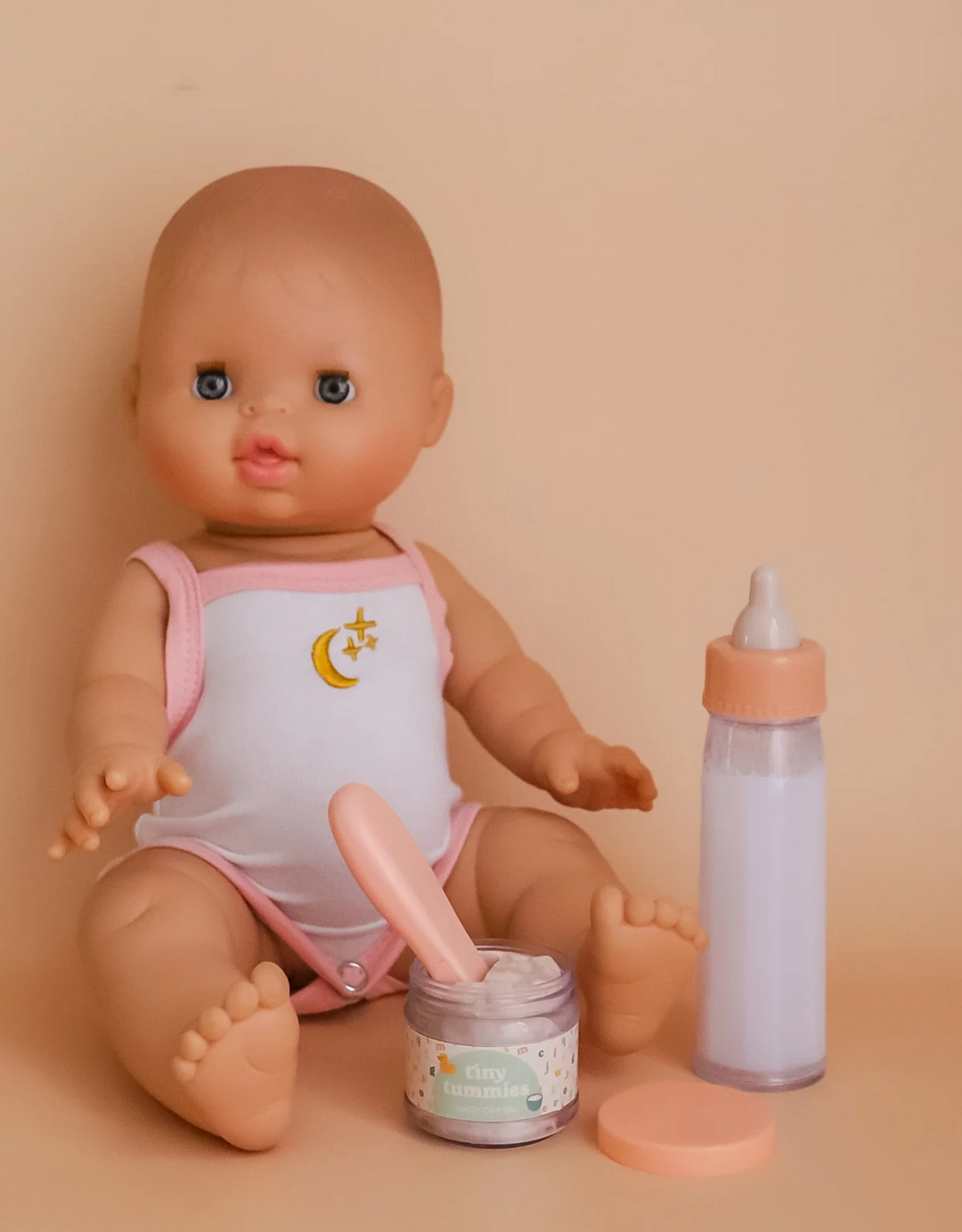 Ensemble Céréales Tiny Tummies et Bouteille de lait pour poupée